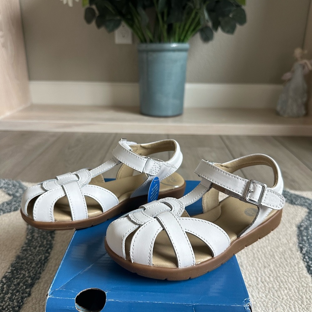 BNIB Stride Rite White Sandals sz 12.5 - Picture 7 of 10